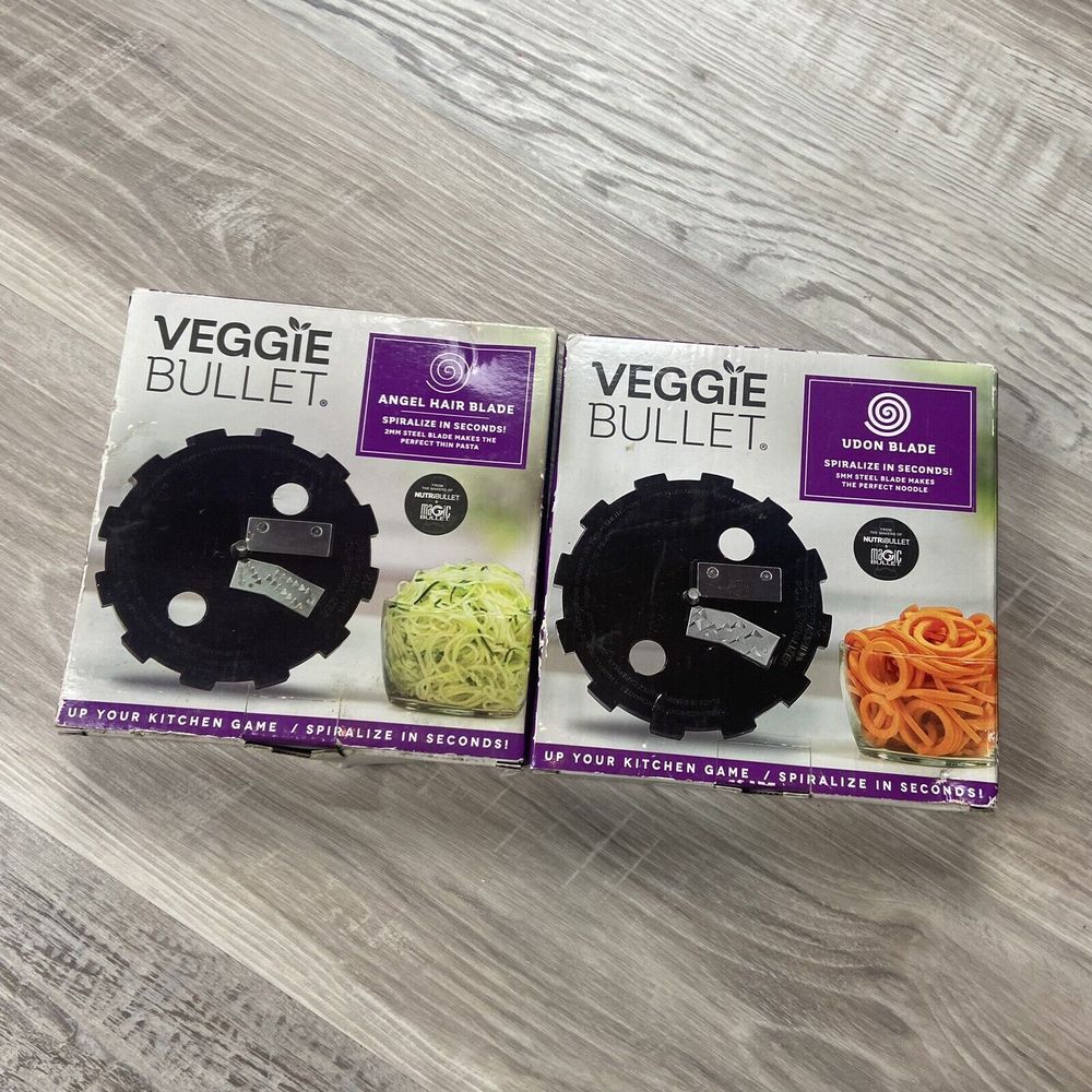 Veggie Bullet Steel Blades Set of 2‎  Udon & Angel Hair New Never Used